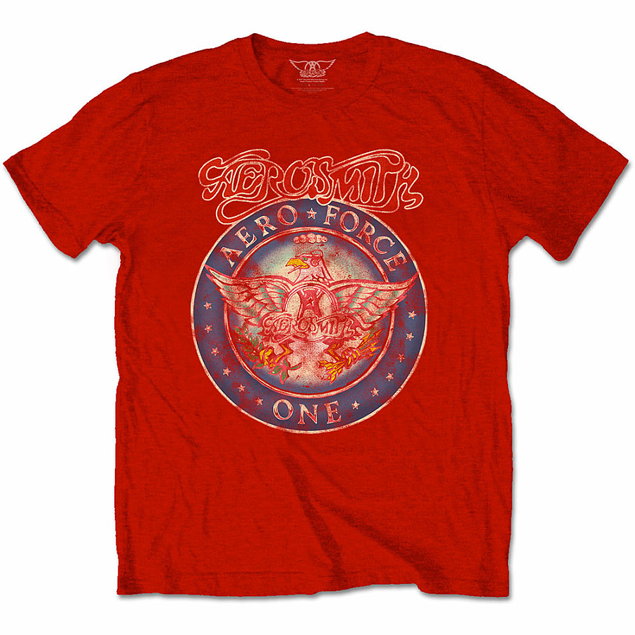 Aerosmith tričko, Aero Force Red, pánské, velikost M
