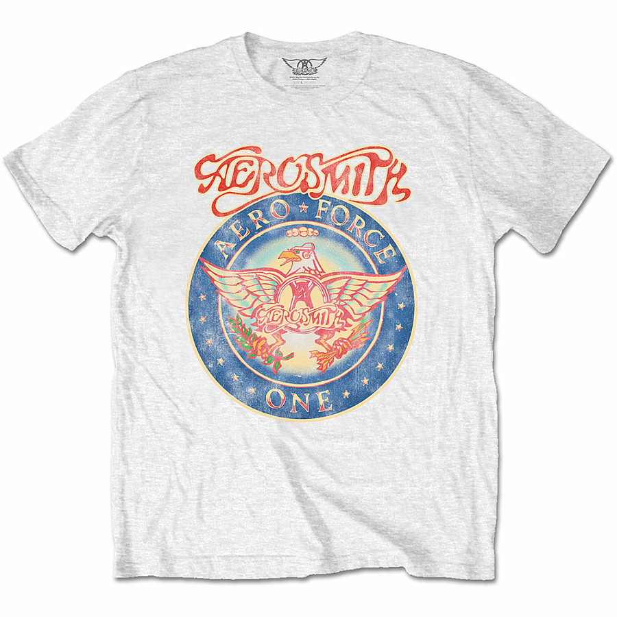 Aerosmith tričko, Aero Force White, pánské, velikost XXL