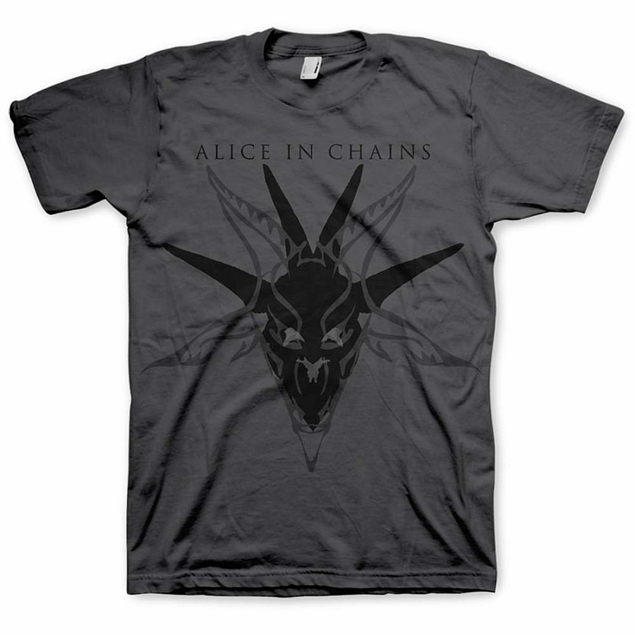 Alice in Chains tričko, Black Skull, pánské, velikost XL