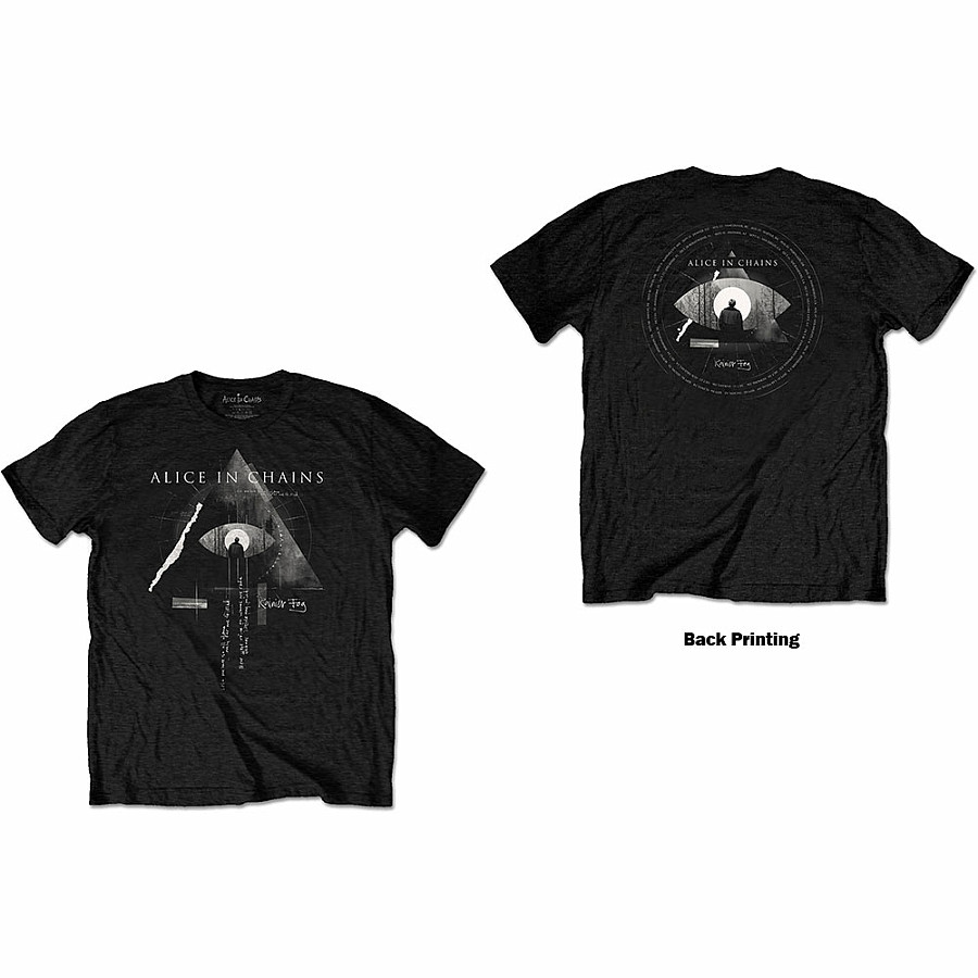 Alice in Chains tričko, Fog Mountain BP Black, pánské, velikost M