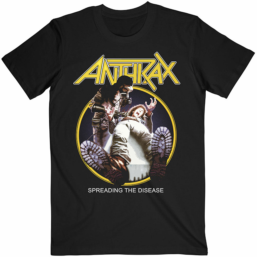 Anthrax tričko, Spreading The Disease Tracklist BP Black, pánské, velikost S