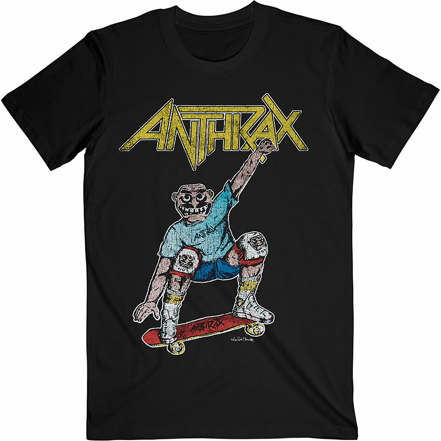 Anthrax tričko, Spreading Skater Notman Vintage BP Black, pánské, velikost M