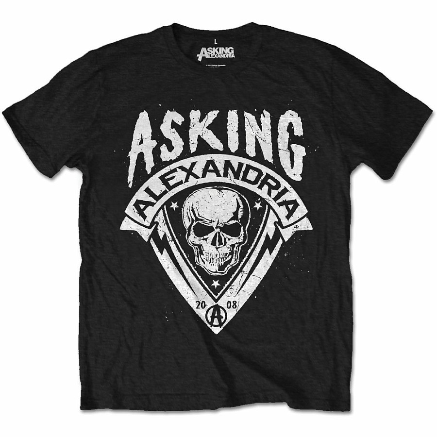 Asking Alexandria tričko, Skull Shield, pánské, velikost XXL