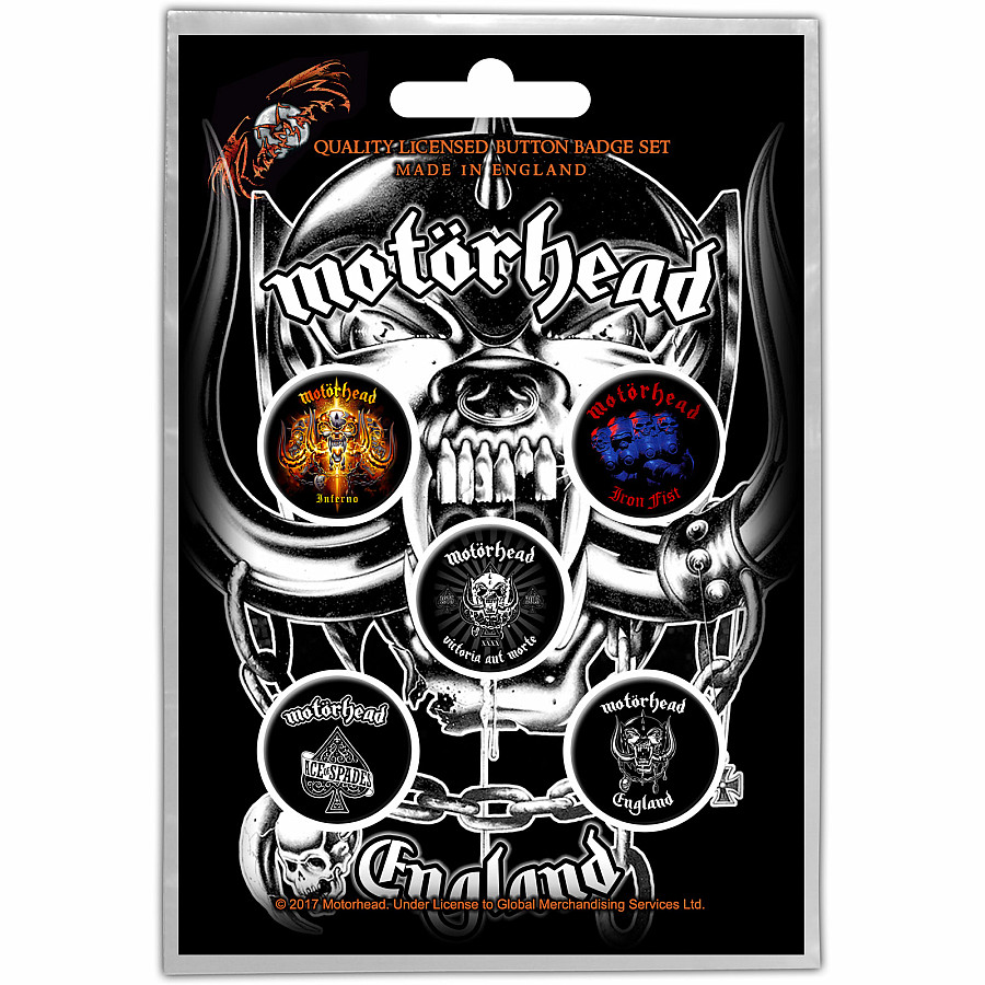 Motorhead set 5-ti placek, England