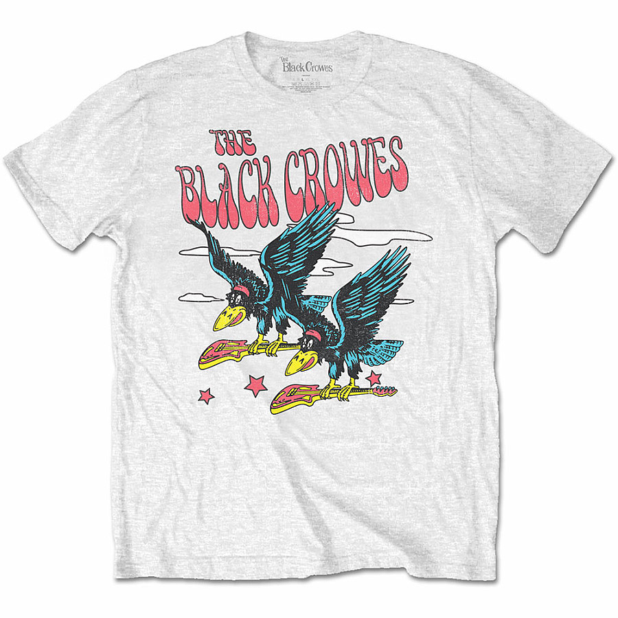 Black Crowes tričko, Flying Crowes White, pánské, velikost XXL
