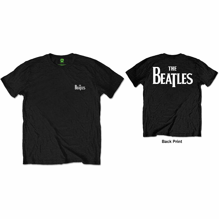 The Beatles tričko, Drop T Logo BP Black, pánské, velikost XXL