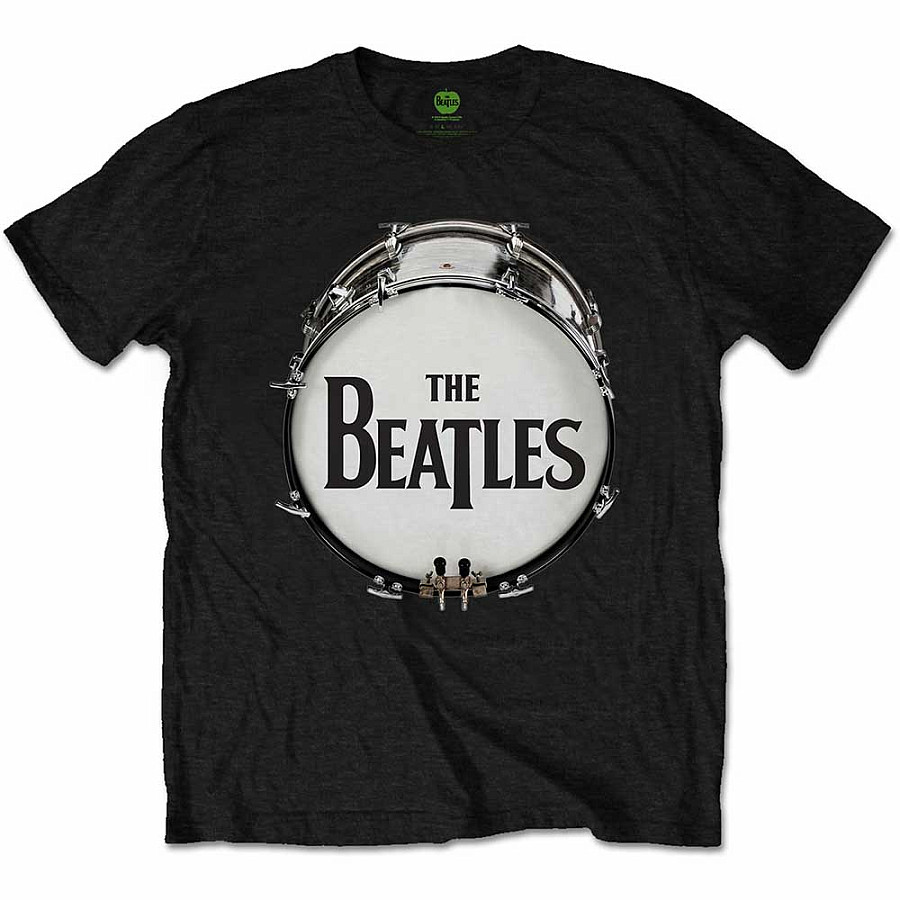 The Beatles tričko, Original Drum Skin Black, pánské, velikost M