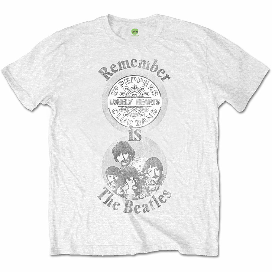 The Beatles tričko, Remember White, pánské, velikost XL
