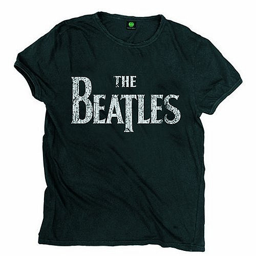 The Beatles tričko, Vintage Drop T Logo, pánské, velikost S