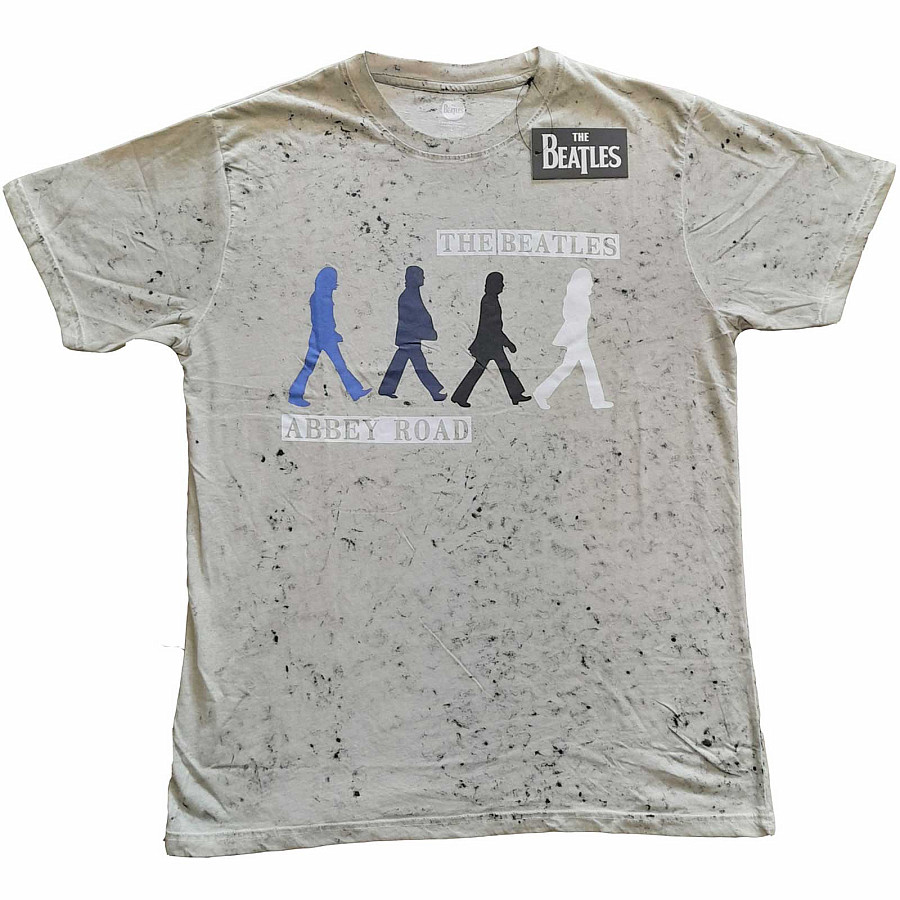 The Beatles tričko, Abbey Road Colours Wash Collection Grey, pánské, velikost S