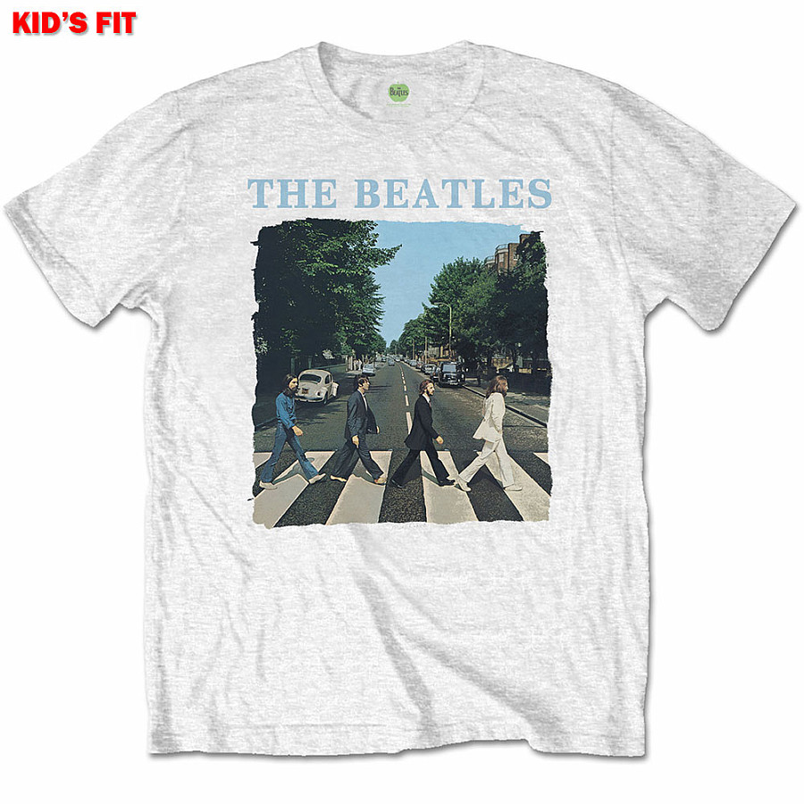 The Beatles tričko, Abbey Road &amp; Logo White, dětské, velikost XXXL velikost XXXL (11-12 let)