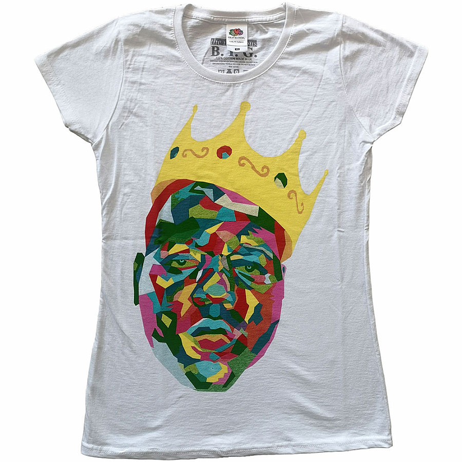Notorious B.I.G. tričko, Crown White, dámské, velikost M