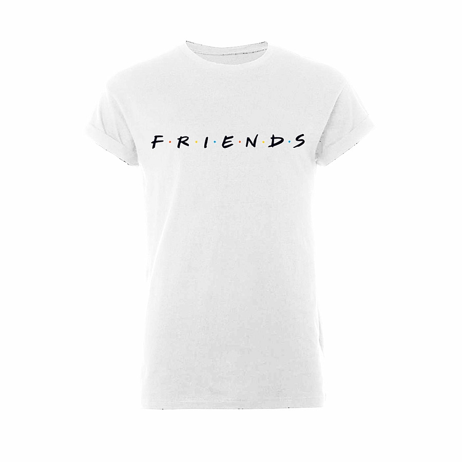 Friends tričko, Logo White Rolled, pánské, velikost XL
