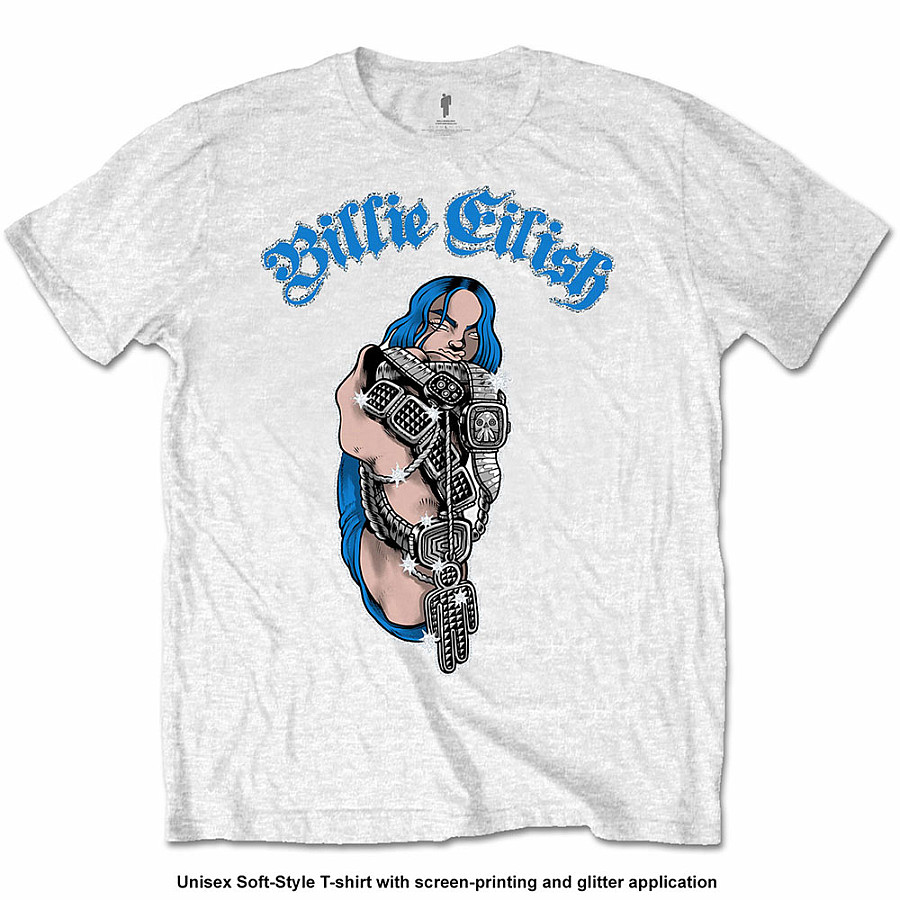 Billie Eilish tričko, Bling, pánské, velikost XL