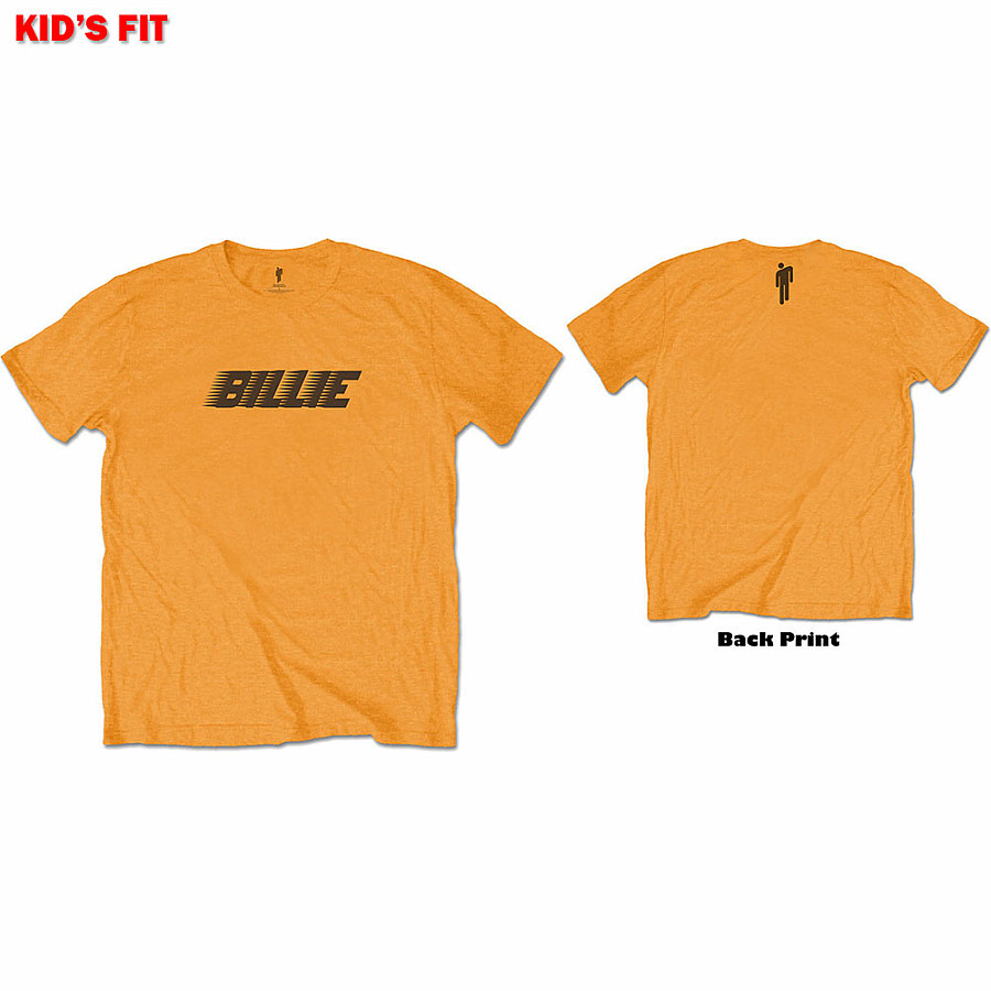 Billie Eilish tričko, Racer Logo &amp; Blohsh BP Orange, dětské, velikost XXL velikost XXL (13-14 let)