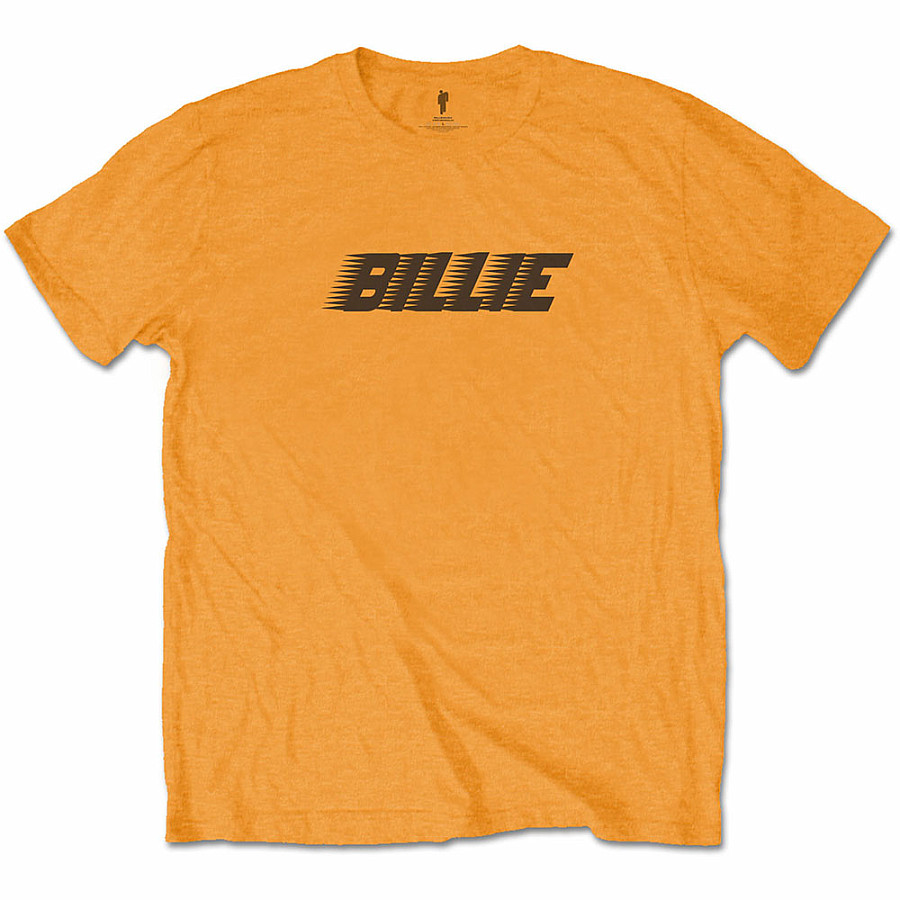 Billie Eilish tričko, Racer Logo &amp; Blohsh Orange BP, pánské, velikost S