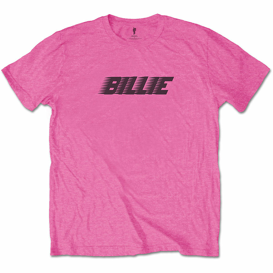 Billie Eilish tričko, Racer Logo &amp; Blohsh Pink BP, pánské, velikost S