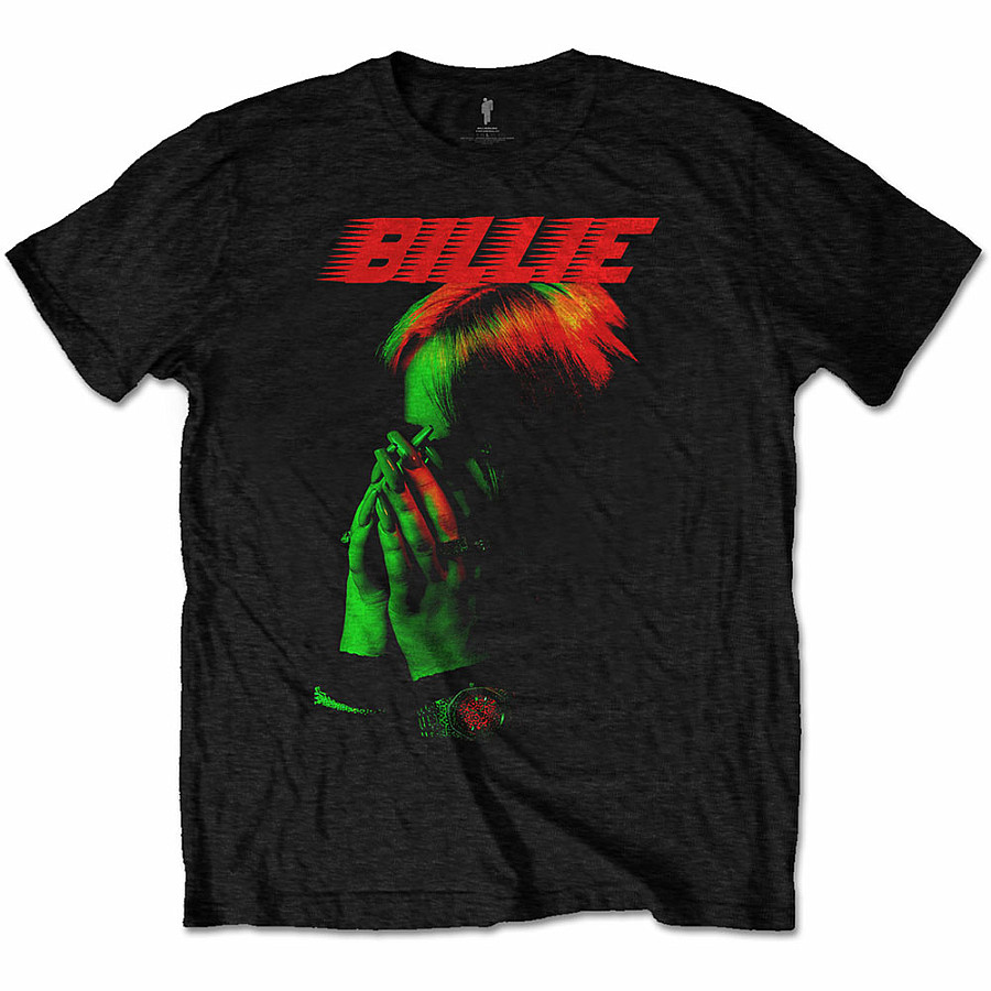 Billie Eilish tričko, Hands Face, pánské, velikost XL
