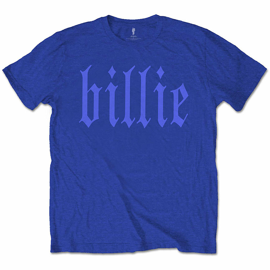 Billie Eilish tričko, Billie 5 BP Blue, pánské, velikost XL