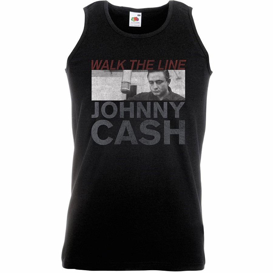Johnny Cash tričko bez rukávů, Studio Shot, pánské, velikost L