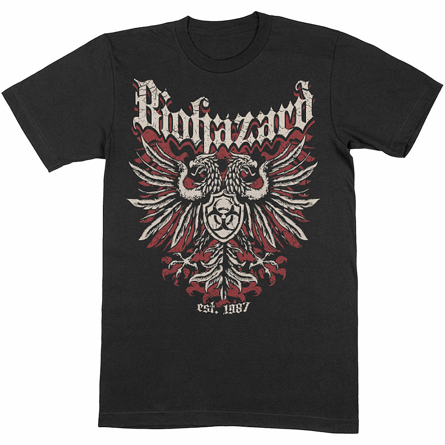 Biohazard tričko, Crest Black, pánské, velikost S