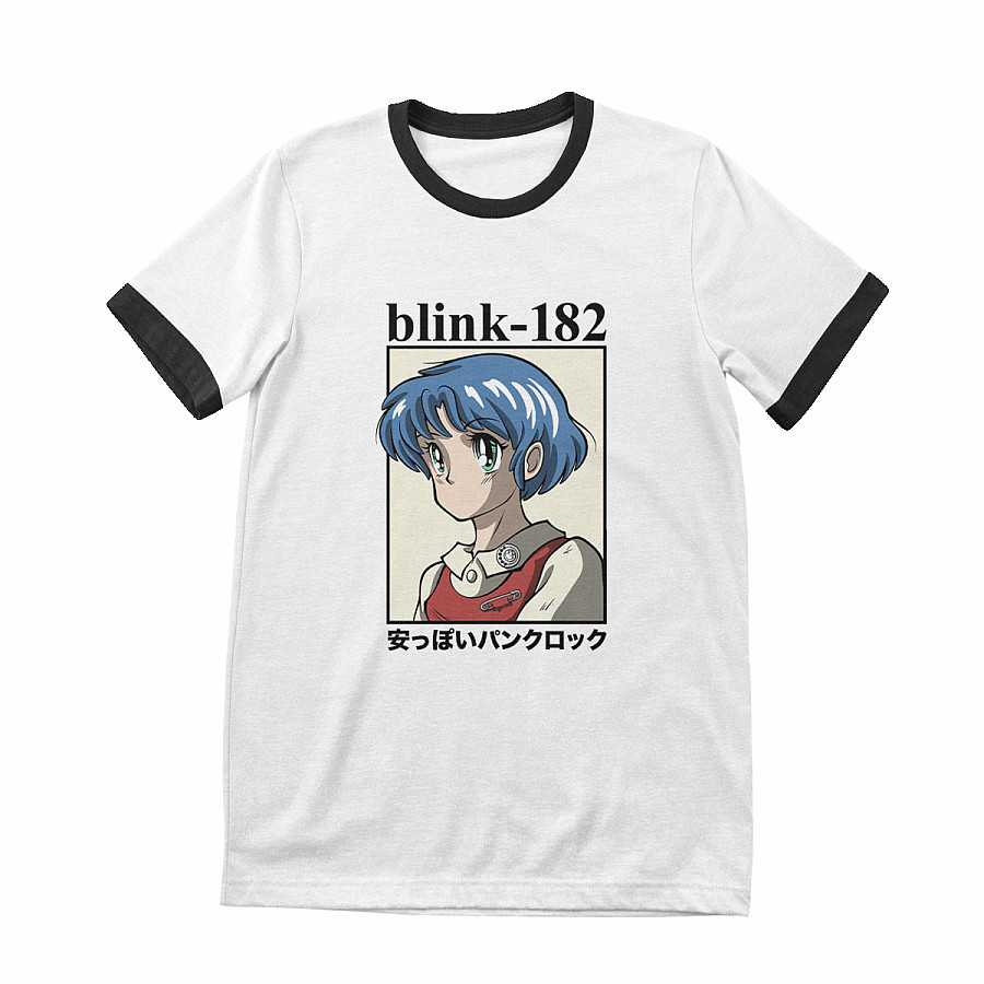 Blink 182 tričko, Anime Black&amp;White, pánské, velikost L