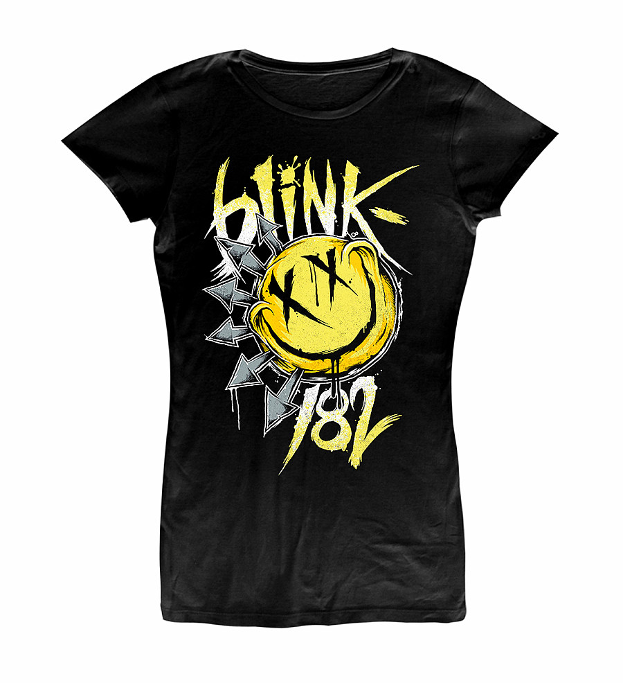Blink 182 tričko, Big Smile Girly Black, dámské, velikost L