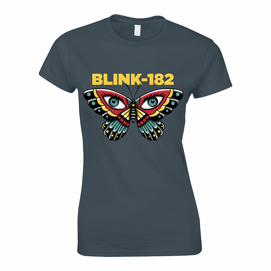 Blink 182 tričko, Butterfly Girly Grey, dámské, velikost L