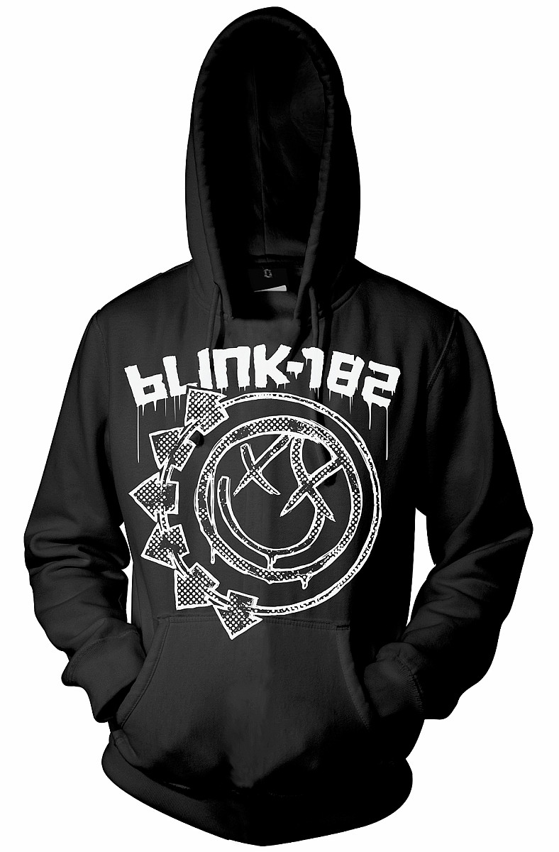 Blink 182 mikina, Stamp Black Pullover Black, pánská, velikost XXL