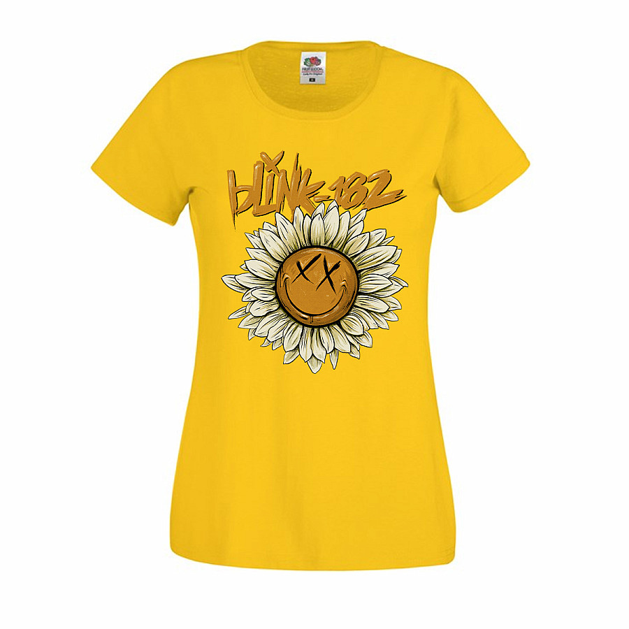 Blink 182 tričko, Sunflower Girly Yellow, dámské, velikost XL