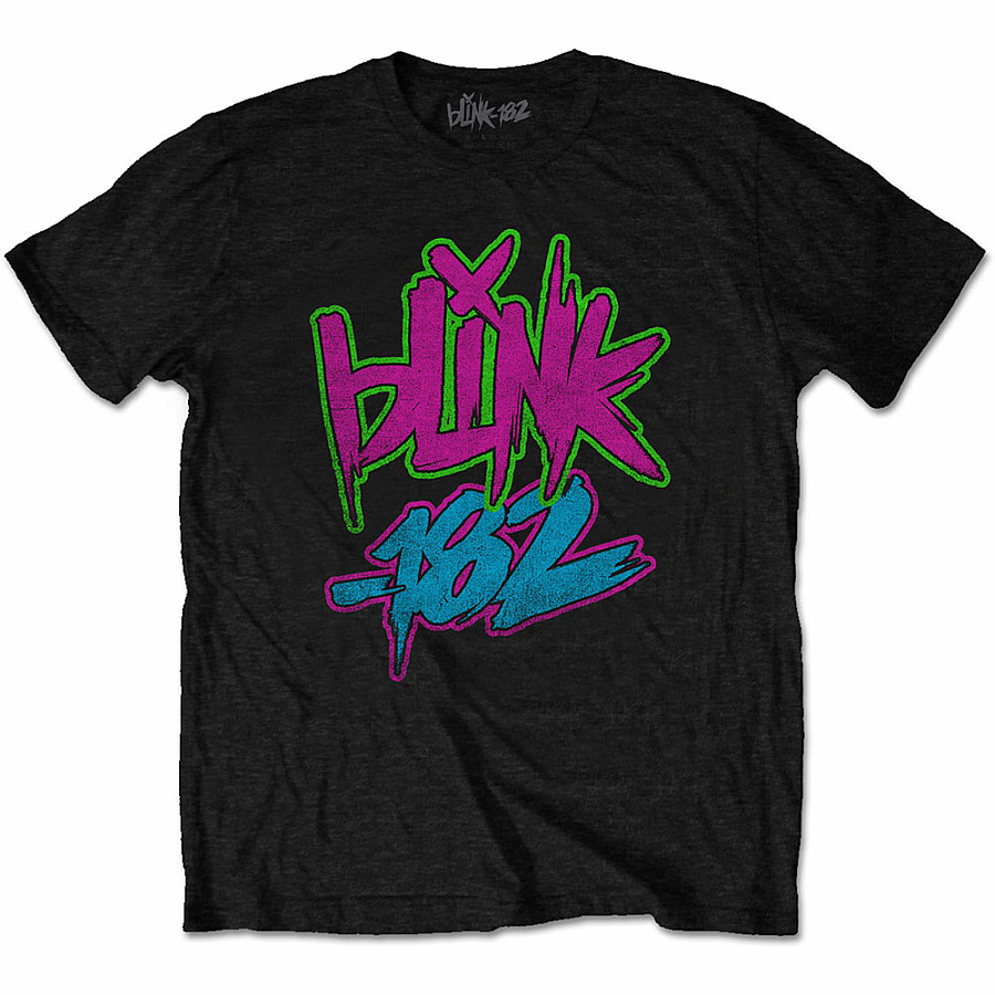 Blink 182 tričko, Neon Logo, pánské, velikost S