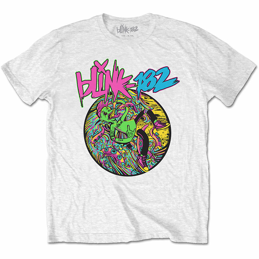 Blink 182 tričko, Overboard Event White, pánské, velikost XXL