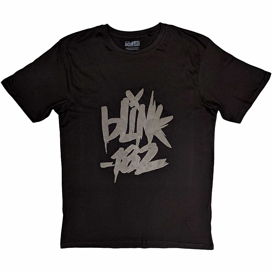 Blink 182 tričko, Neon Logo Hi-Build Black, pánské, velikost M