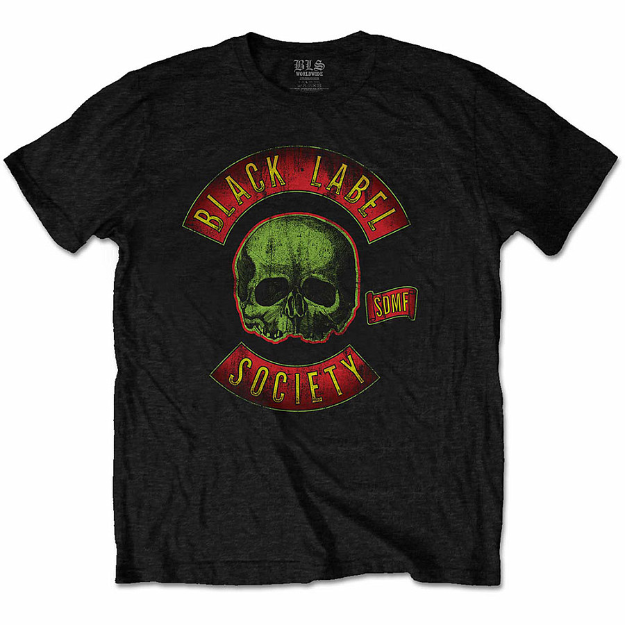 Black Label Society tričko, Skull Logo Coloured Black, pánské, velikost XXL