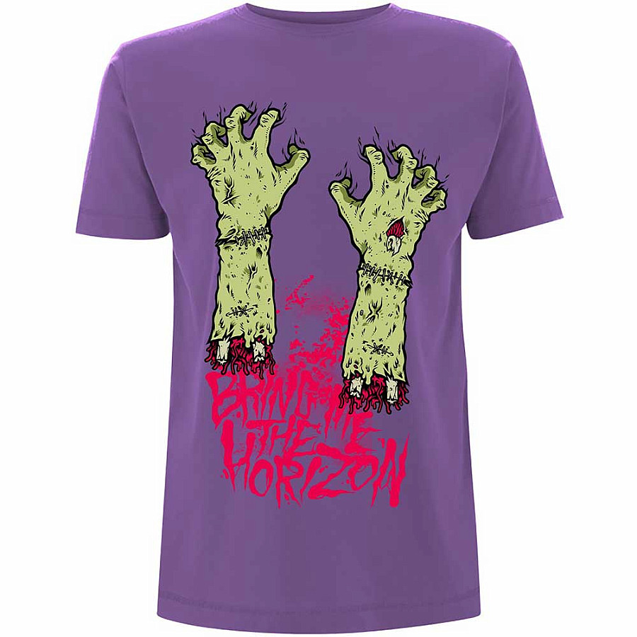 Bring Me The Horizon tričko, Zombie Hands Purple, pánské, velikost M