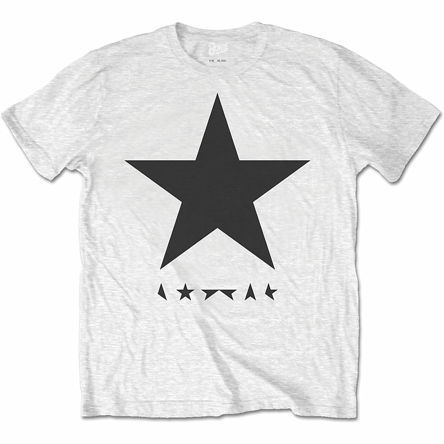 David Bowie tričko, Blackstar (Black on White), pánské, velikost L