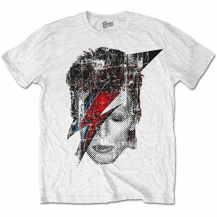 David Bowie tričko, Halftone Flash Face, pánské, velikost S