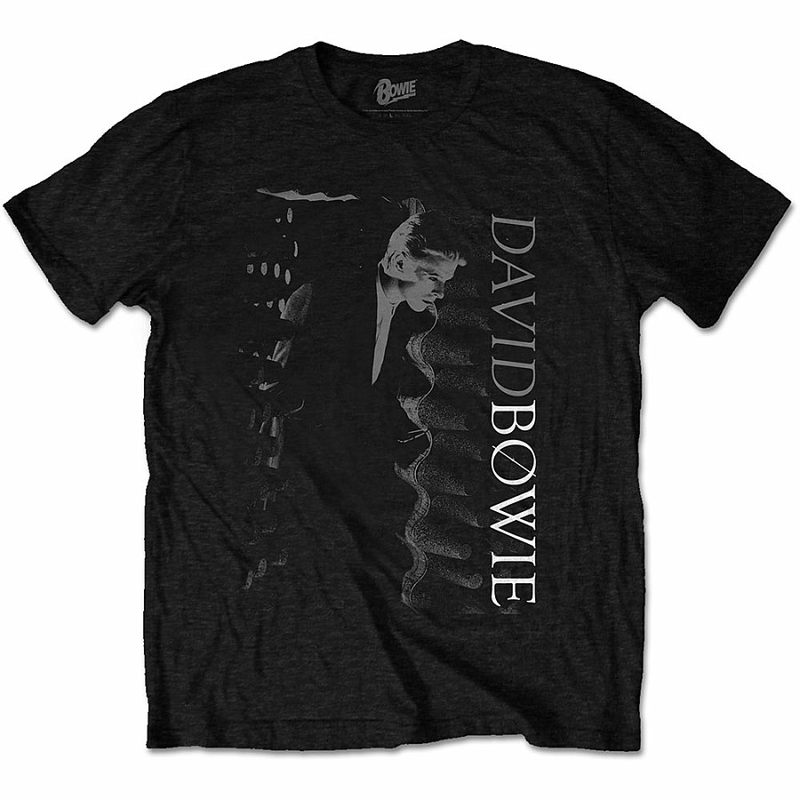 David Bowie tričko, Distorted Black, pánské, velikost M