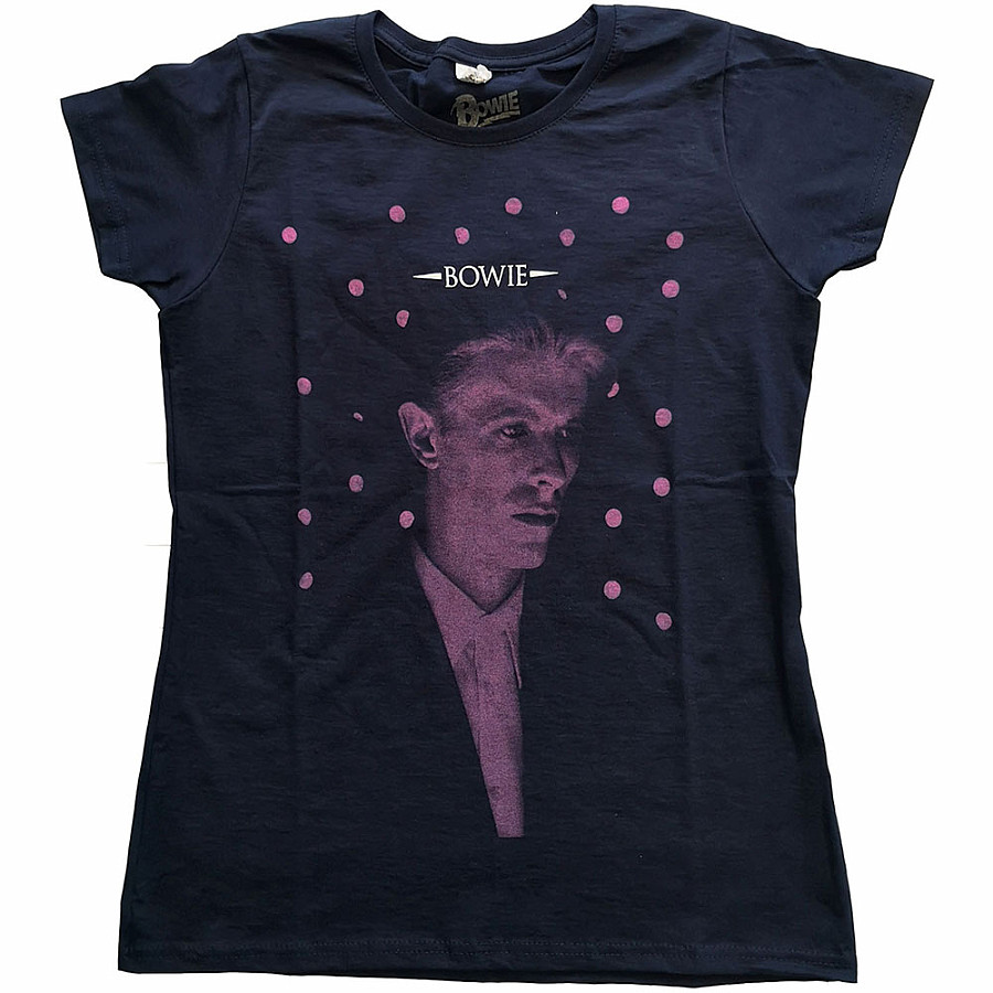 David Bowie tričko, Dots Girly Navy, dámské, velikost S