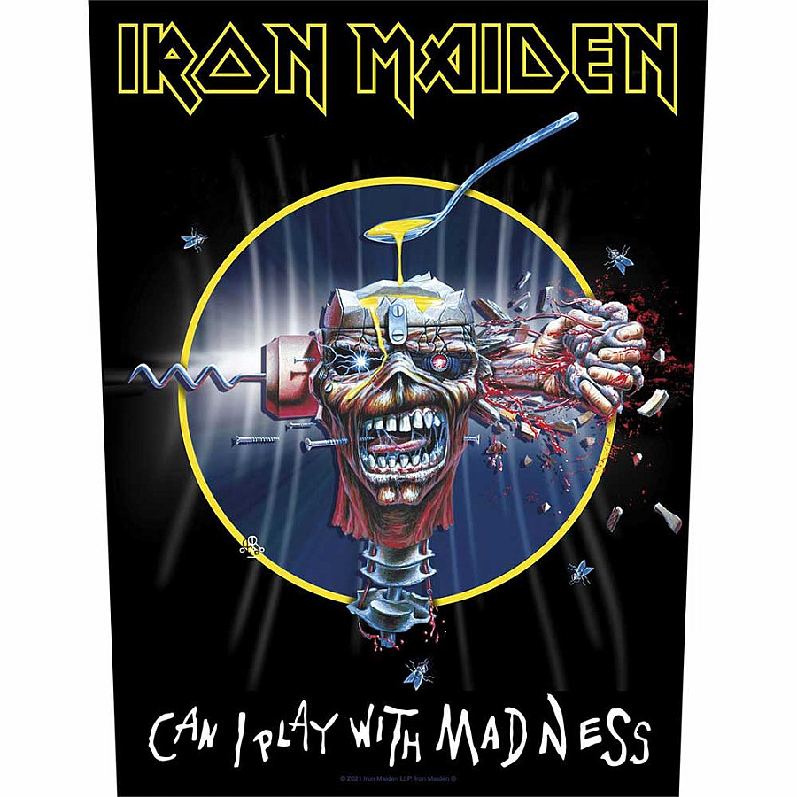 Iron Maiden nášivka na záda 30x27x36 cm, Can I Play With Madness, unisex