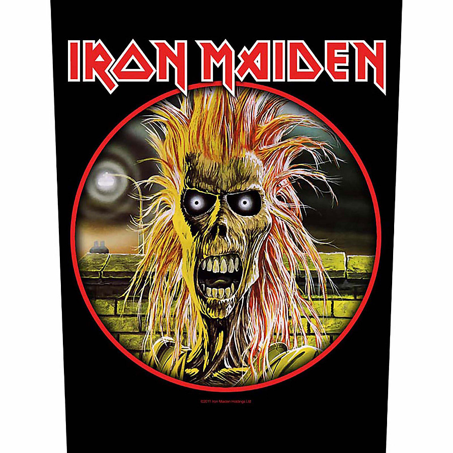 Iron Maiden nášivka na záda 30x27x36 cm, Iron Maiden, unisex