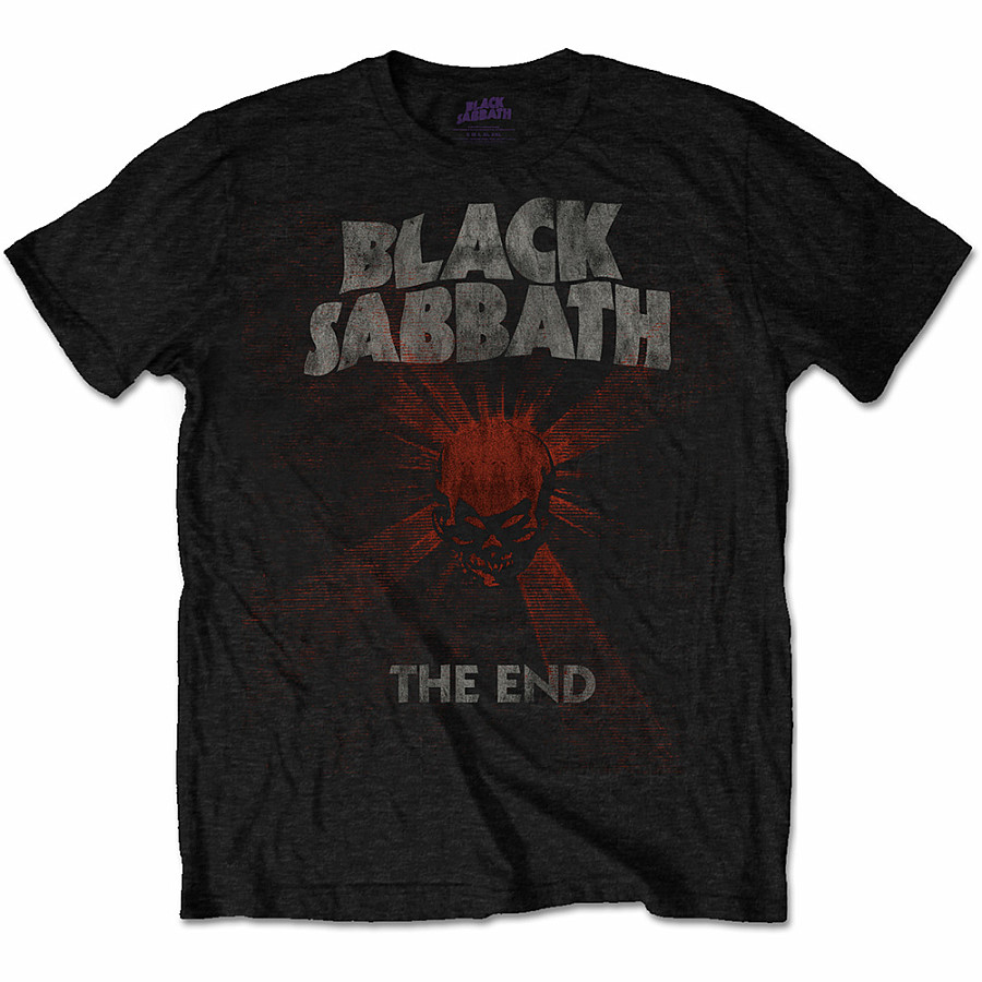 Black Sabbath tričko, The End Mushroom Cloud Black, pánské, velikost L