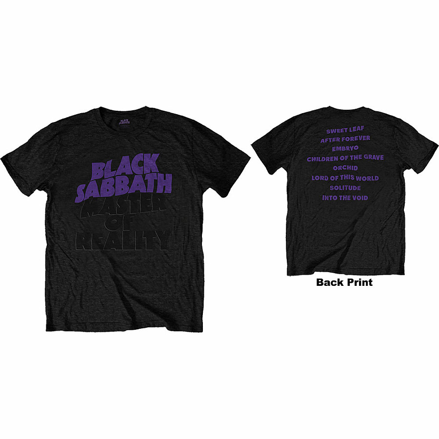 Black Sabbath tričko, Masters Of Reality BP Black, pánské, velikost L