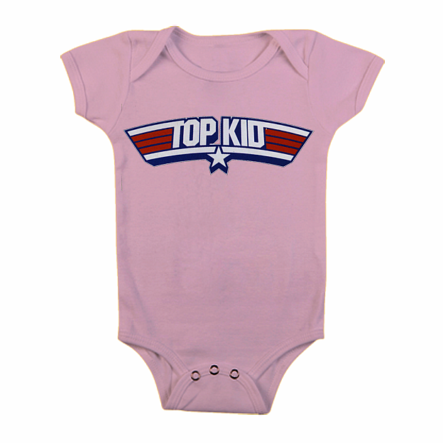 Top Gun kojenecké body tričko, Top Kid Body Pink, dětské, velikost M velikost M (6 měsíců)