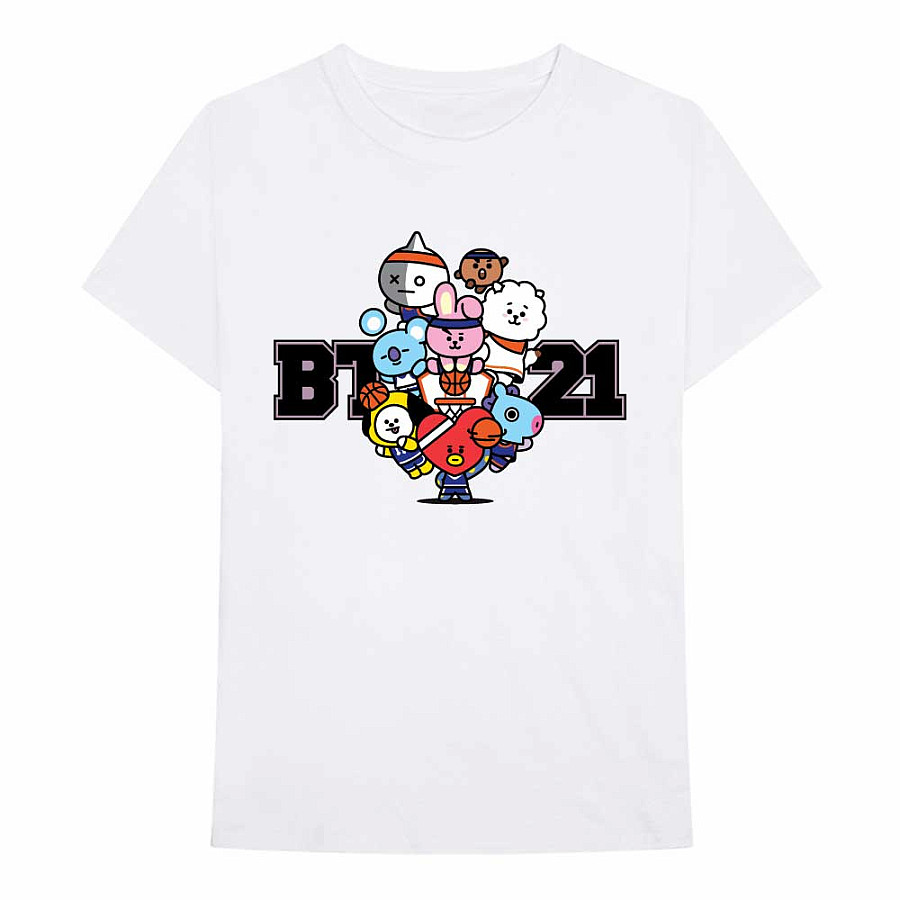 BT21 tričko, Dream Team White, pánské, velikost S