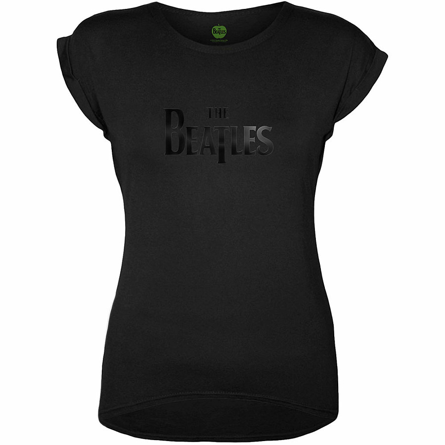 The Beatles tričko, Drop T Logo Hi-Build Black, dámské, velikost XXL