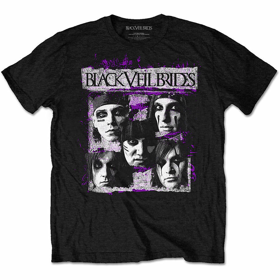 Black Veil Brides tričko, Grunge Faces, pánské, velikost L