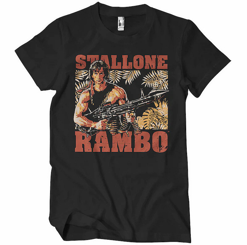 Rambo tričko, Rambo Djungle Black, pánské, velikost M