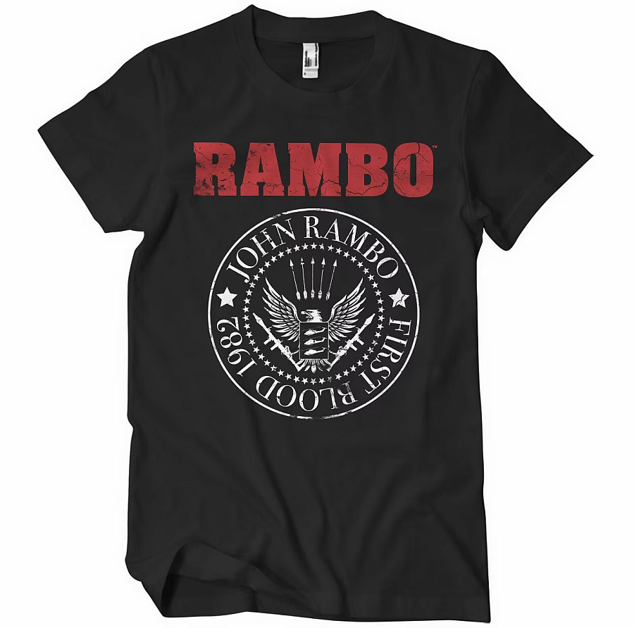 Rambo tričko, First Blood 1982 Seal Black, pánské, velikost M