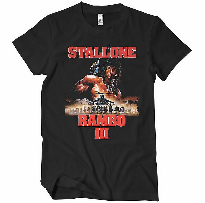 Rambo tričko, Rambo III Poster Black, pánské, velikost S
